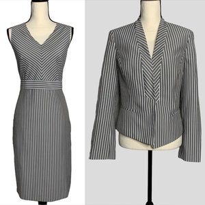 Evan Picone Two Piece Dress & Blazer Suit Set